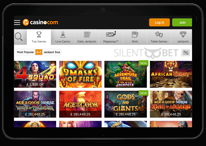 casino com mobile website version