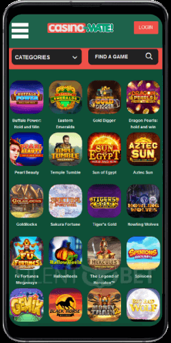Casino Mate Mobile Version