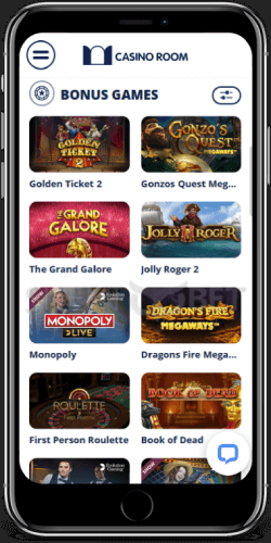 CasinoRoom mobile bonus games