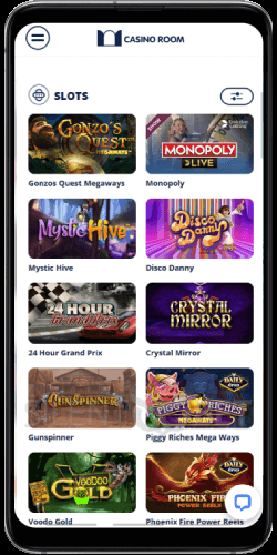 CasinoRoom app mobile slots