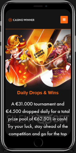 Casino Winner iOS app tournaments