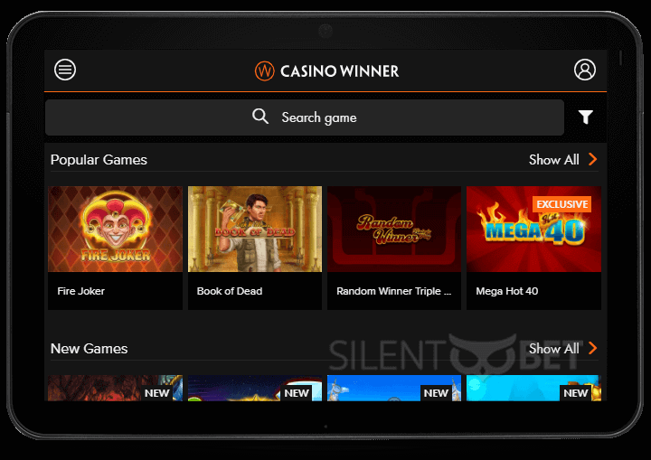 Casino winner mobile site
