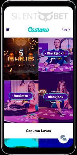 Casumo mobile casino app for Android