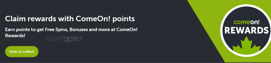 ComeON Casino Points Bonus