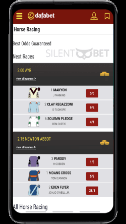 Dafabet mobile horse racing thru Android