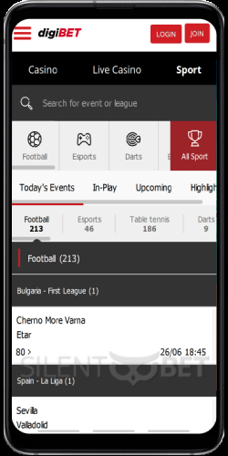 Digibet Sports on Android