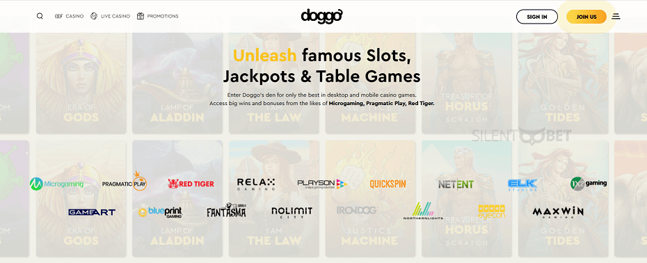 Doggo casino site design