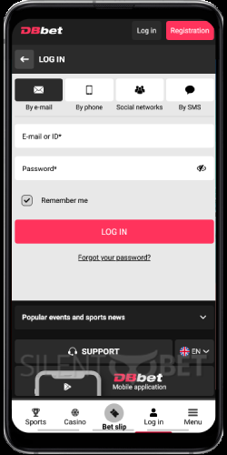 DoubleBet mobile login thru Android