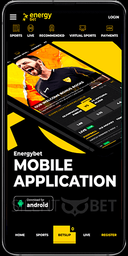 Energybet mobile app for Android