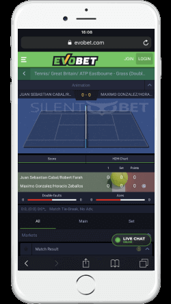 evobet mobile sports on iphone