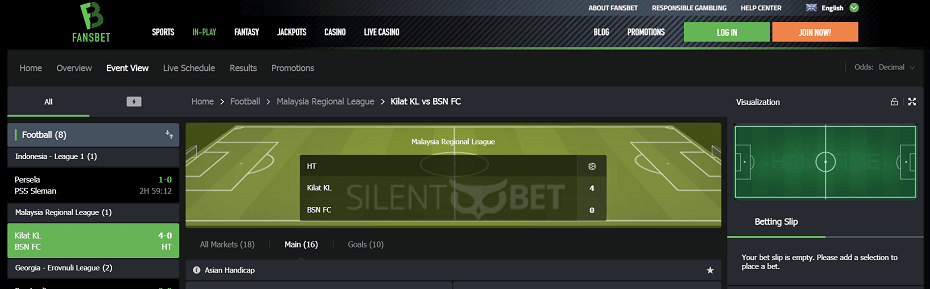 FansBet live betting