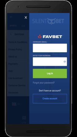 Favbet Mobile Login for Android phones