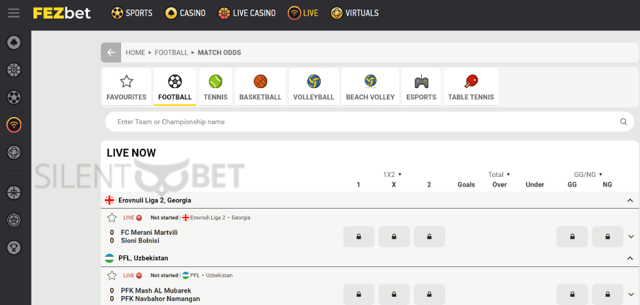 fezbet live betting on sports