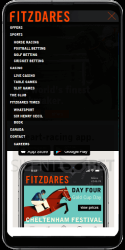 Fitzdares mobile app Android