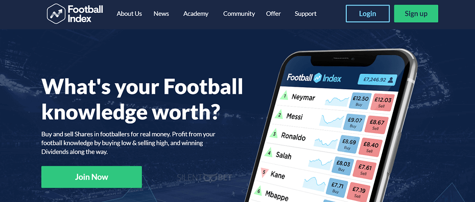 Football Index homepage