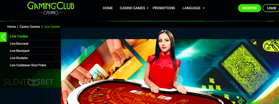 Gaming Club live casino