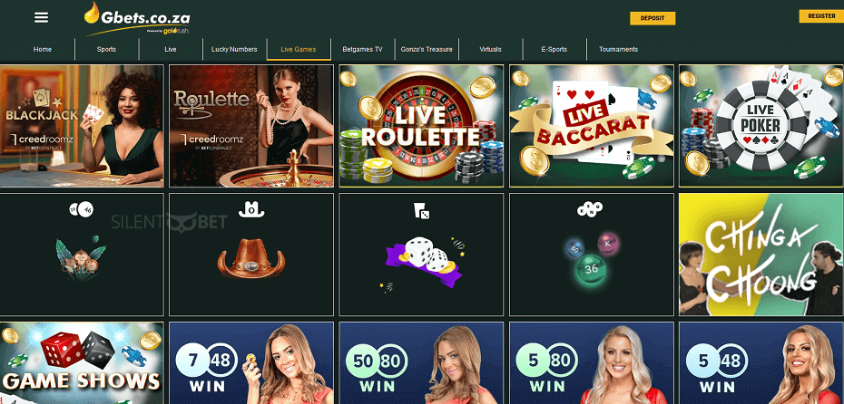Gbets South Africa casino