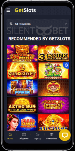 GetSlots Casino Mobile Version