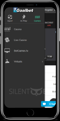 goalbet mobile menu ios