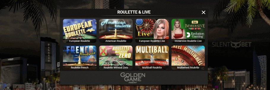 Golden Game Casino Live Games