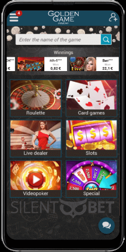 Golden Game Casino Mobile Version