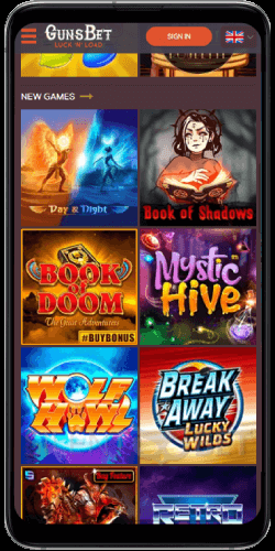 Gunsbet mobile new slots on Android