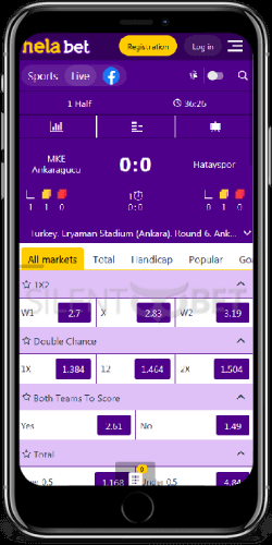 Helabet mobile live bets on iOS app