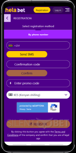 Helabet mobile signup Android