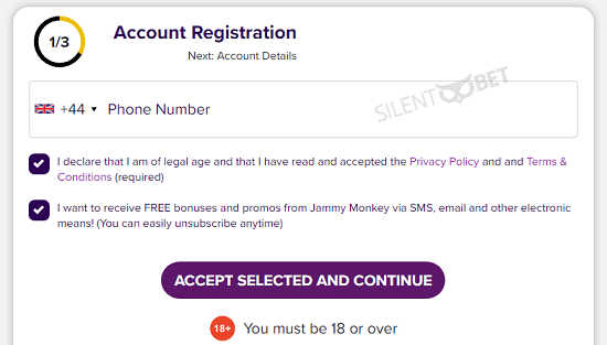 Jammy Monkey registration