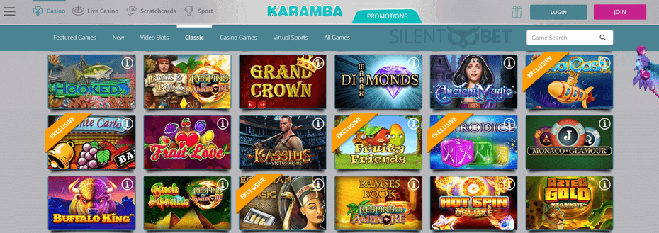 karamba casino slots