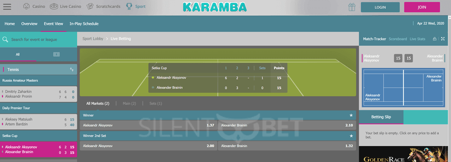 karamba live betting sports