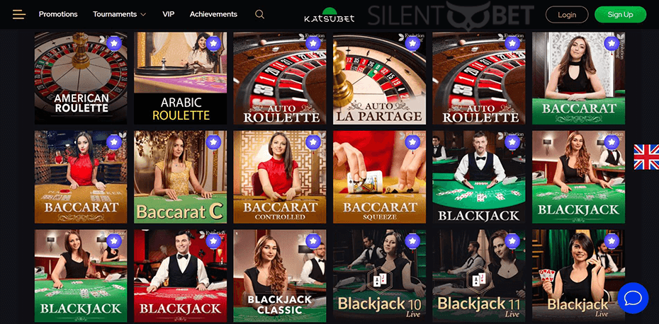 KatsuBet Casino Live Dealer Games