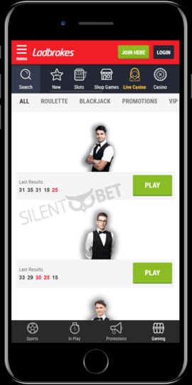 ladbrokes ios app live casino