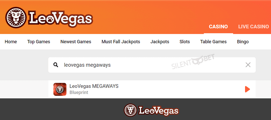 Leovegas Megaways game search