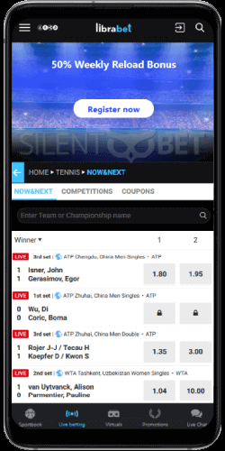 Librabet mobile sports betting thru Android