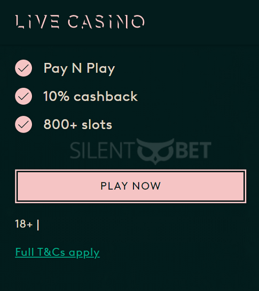 LiveCasino Pay and Play