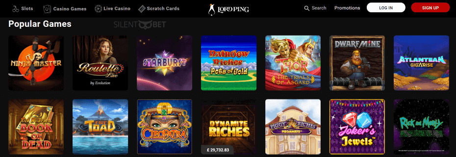 lordping casino homepage
