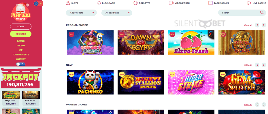 maneki casino homepage