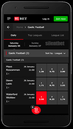 MansionBet mobile app for Android
