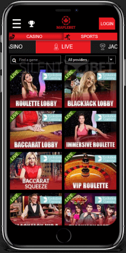 maplebet ios app live casino games