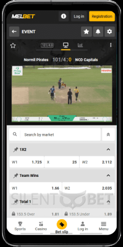 Melbet cricket app