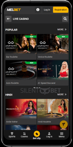 melbet mobile live casino games Android