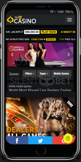 mobile casino version of Playhub