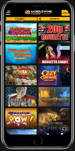 MobileWins mobile casino on iPhone