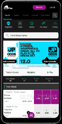 MoPlay mobile sports betting on Android