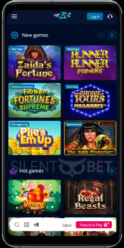 MrBit Casino Mobile Version