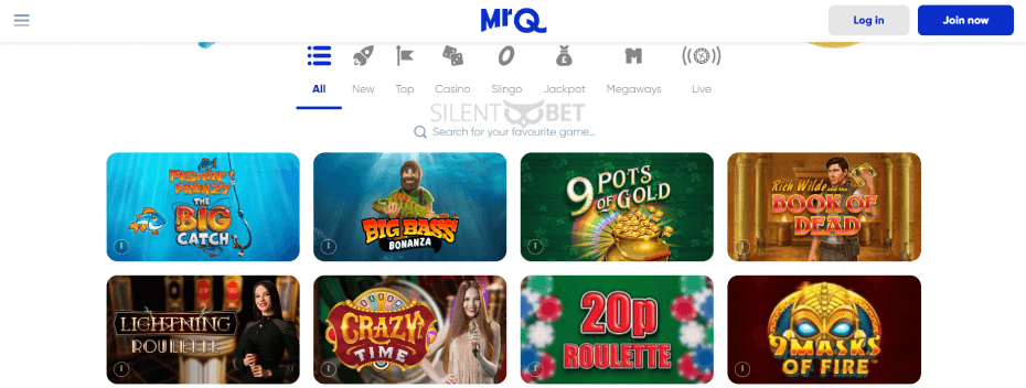 MrQ casino games