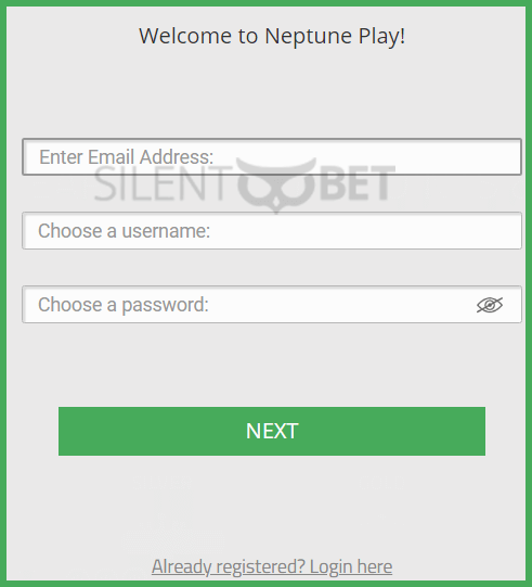 Neptune Play Casino Registration