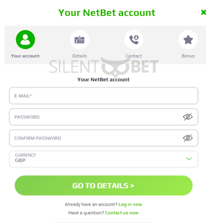 Netbet registration