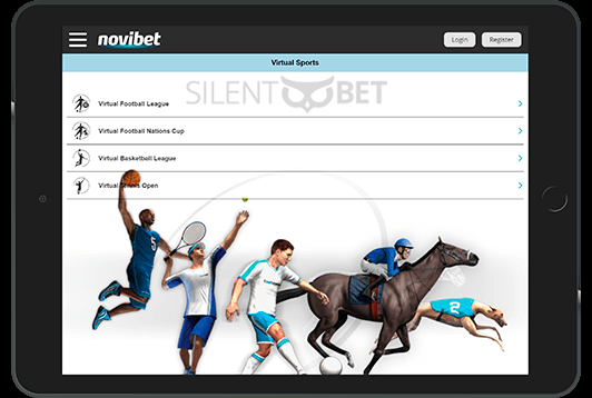Novibet mobile version for  tablet